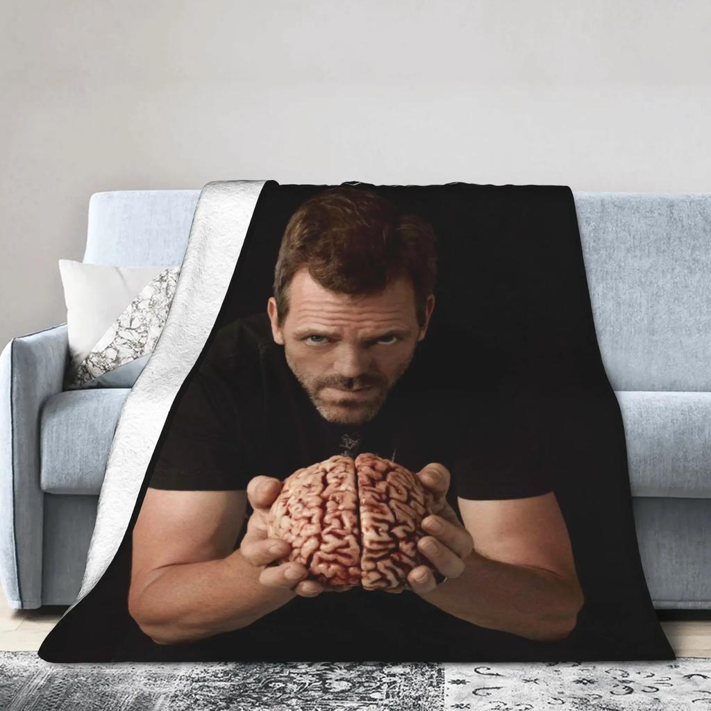 Doctor House Drama Soft Blanket Child Plush Bedding Throws Street Trend Couch Chair Flannel Bedspread Sofa Bed Cover