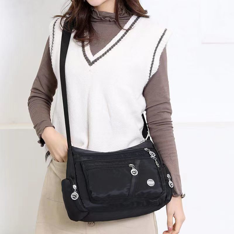 New Waterproof Women's Bag with Multiple Pockets and Large Capacity Shoulder Messenger Bag
