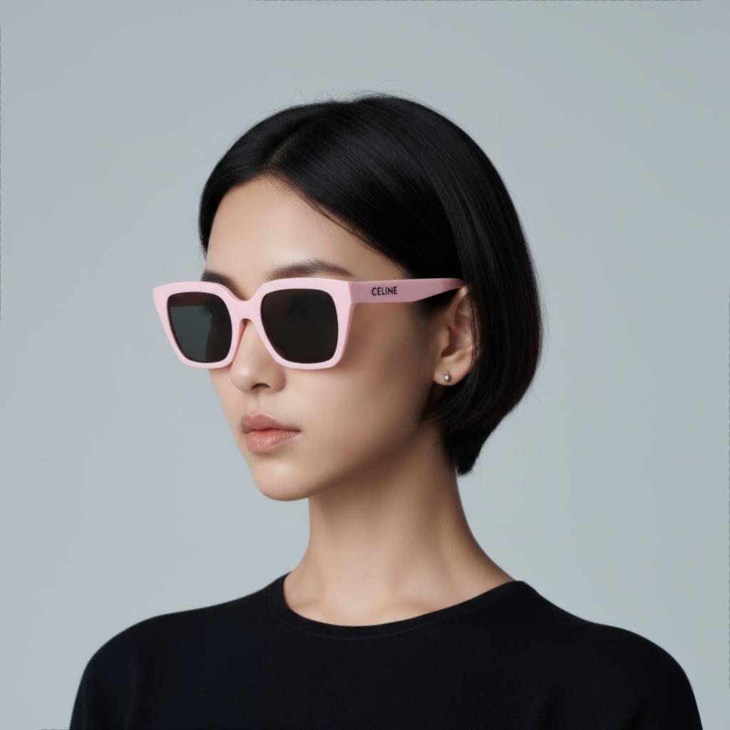 Celine Monochroms 03 Trendy Square Sunglasses Women Sunglasses Light-Pink 4S198CPLB.24LP
