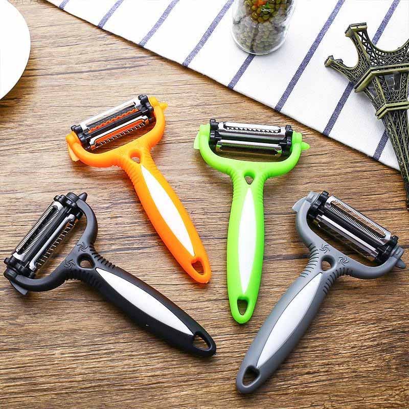 3 In1 Rotatable Vegetable Fruit 360 Degree Rotary Potato Peeler Cutter Planer Grater Kitchen Tools