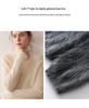 Women's 100% Pure Cashmere High Neck Sweater - Loose, Warm, Long Sleeve Knit Base Layer for Autumn/Winter