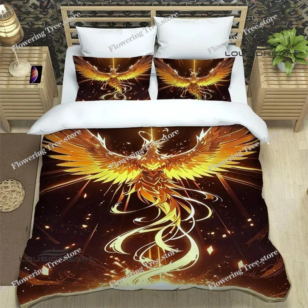 3D Phoenix Printed Bedding Sets Exquisite Bed Supplies Set Duvet Cover Bed Comforter Set Bedding Set Luxury Birthday Gift