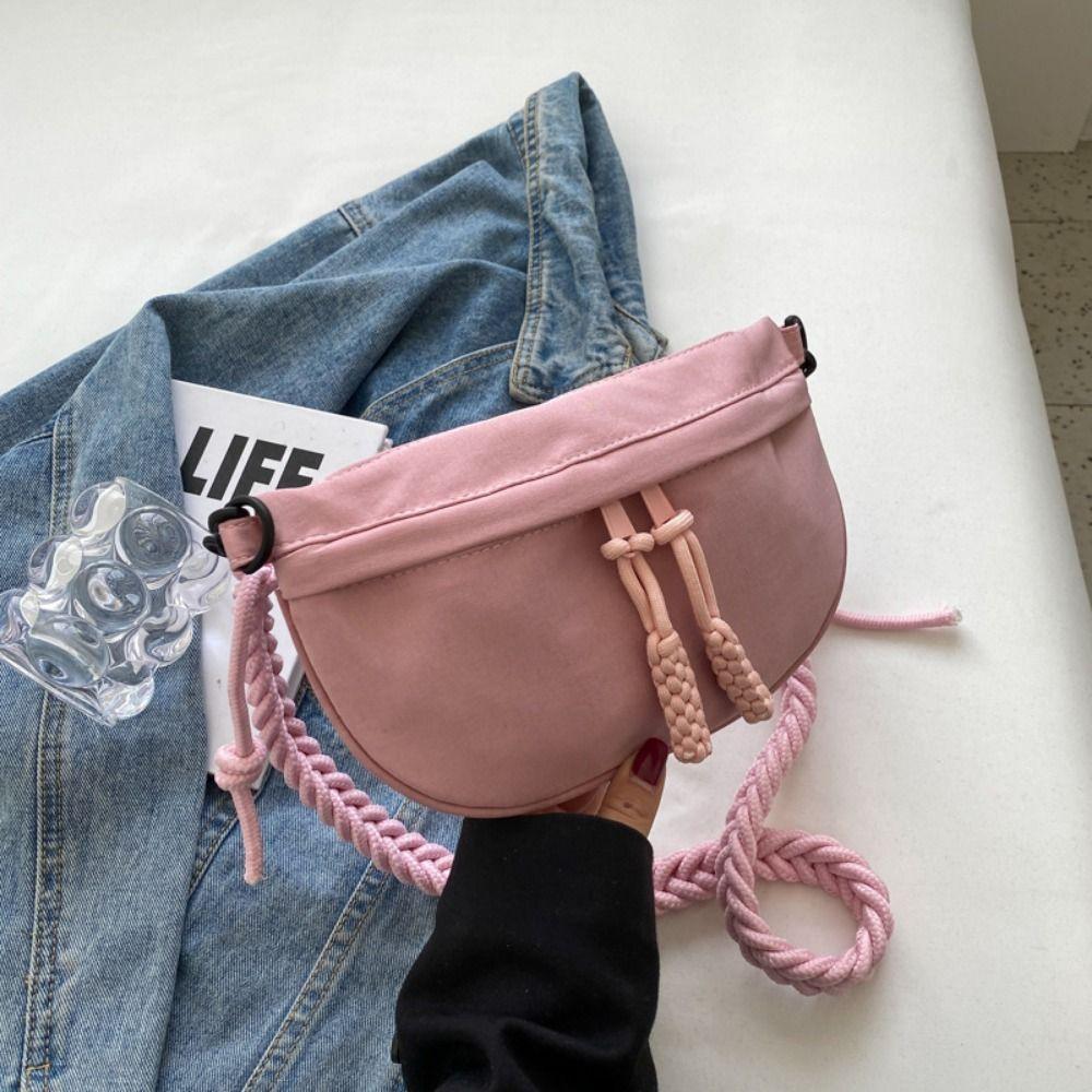 

Large Capacity Nylon Crossbody Bag Zipper Outdoor Fanny Pack Female/Girls