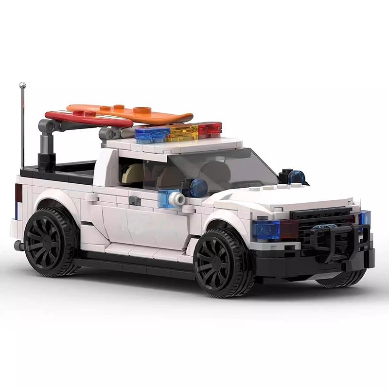 MOC Technical Car Forded Police Car F-150 and Crown Victoria II City Speed Vehicles Sets Building Blocks Kid Toys Christmas Gift