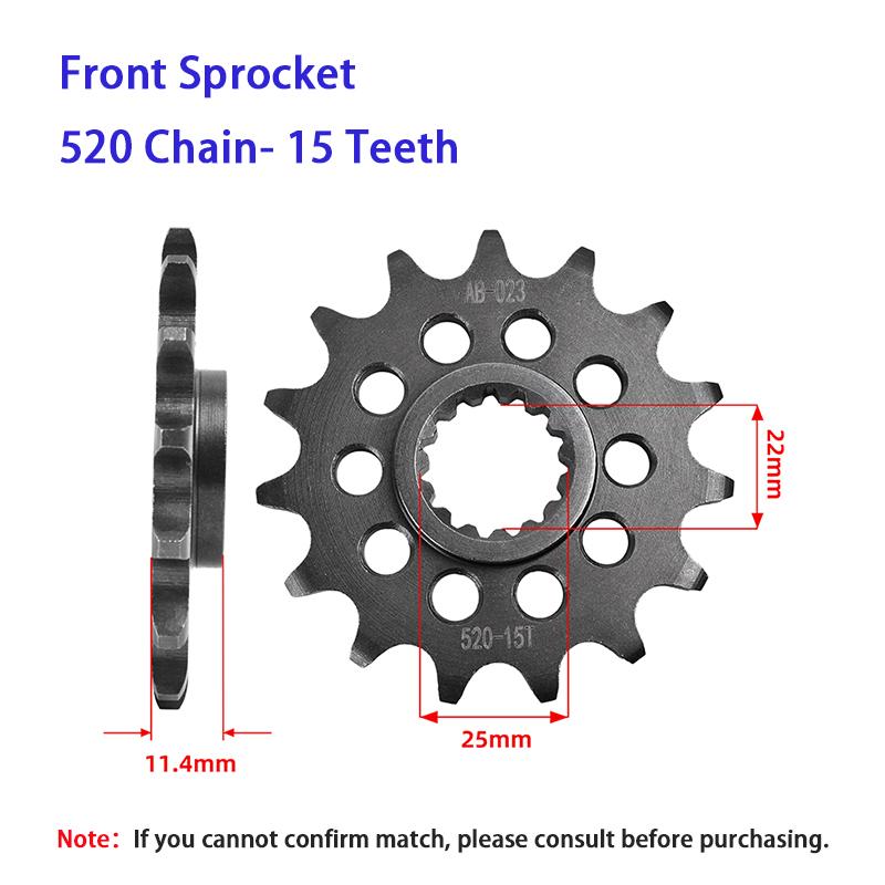 520 14T/15T/16T/17T Front 40T/42T/45T/48T/50T/52T Rear Sprocket For KT/M 620 640 690 790 890 990 DU/KE LC4 R SM SMC Adventure L