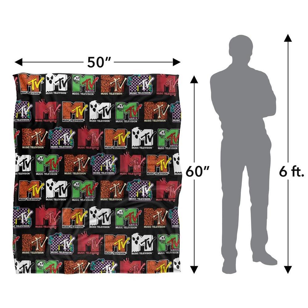 MTV Silky Logo Halloween Supersoft Blanket