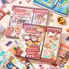 Food-Themed Sticker Book, Creative Miniature Scene Collection, Fun Stress-Relief Daily Materials, Journal Sticker Book