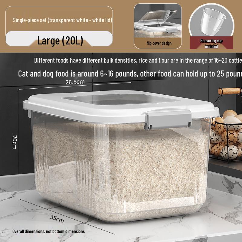 Versiegelter Insekten- und Feuchtigkeitsschutz-Aufbewahrungsbehälter für Reis & Mehl mit großem Fassungsvermögen