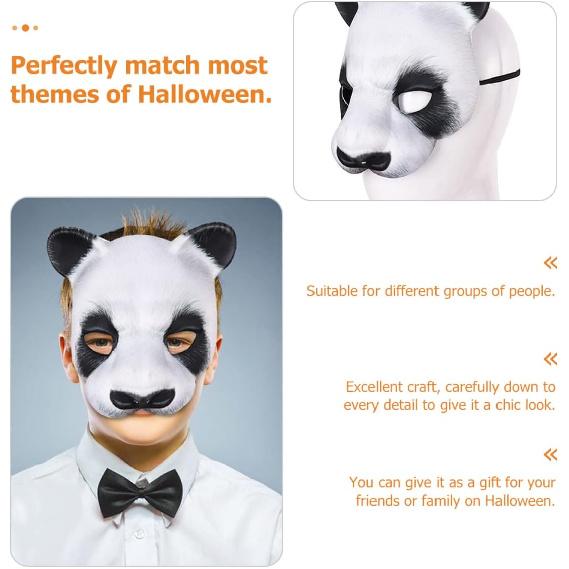 Halloween Animal Masks Masquerade Panda Halloween Cosplay Masks Carnival Party Masks Panda Masks Costume