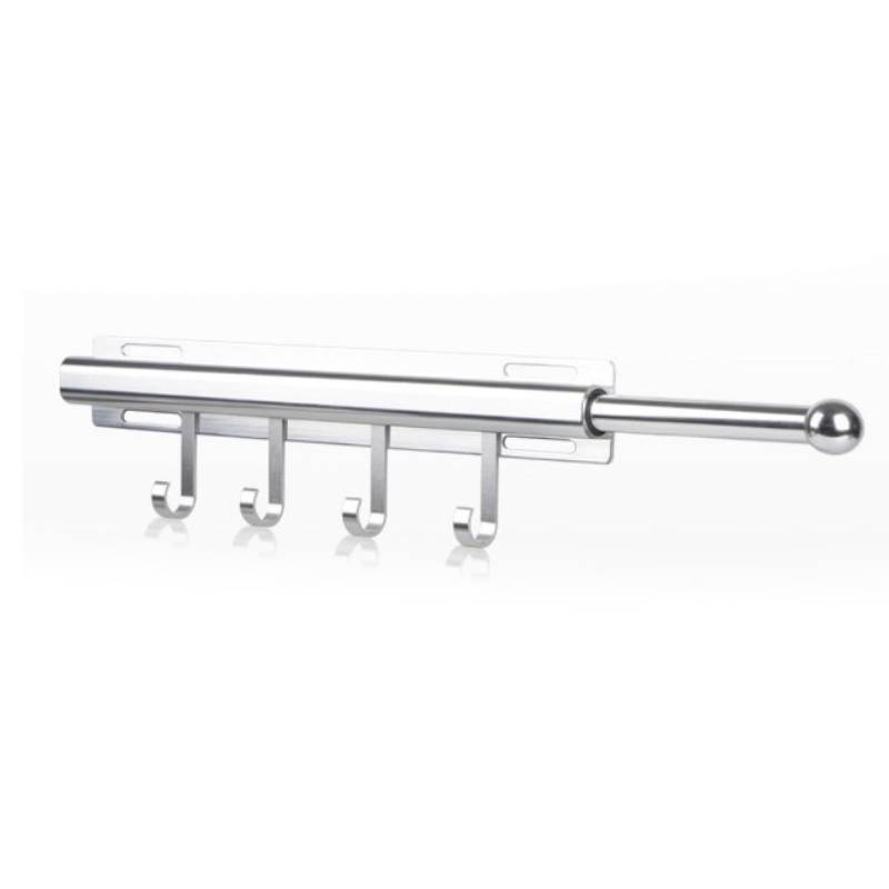 Moderner Metall-Kleiderorganizer mit 4 Haken zur Aufbewahrung im Kleiderschrank und für Kleiderbügel
