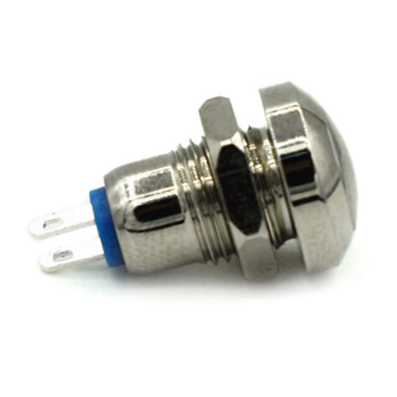 8Mm Mini Metal Push Reset Button Switch On Off High Head Switch Push Button