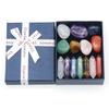 14 Stück Premium Kristalle Set 7 Chakra Set Sechseckige Säule Unregelmäßiger Yoga Stein Spirituelle Massage