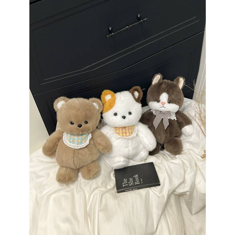 Cartoon Plush Bear Backpack For Kids With Animal Pattern And Curved Shoulder Straps