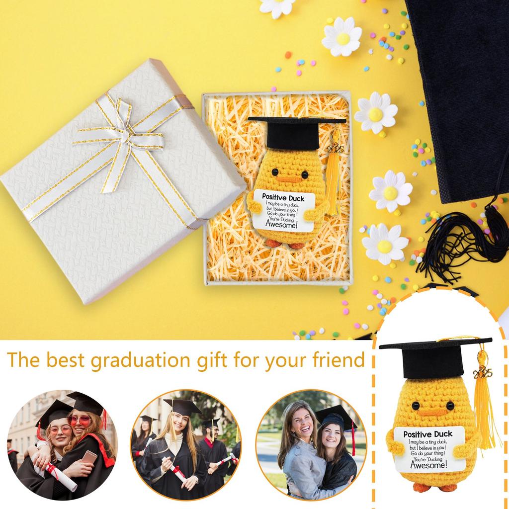 Geschenkset zum Schulabschluss, Klasse von – inspirierend, positiv, mit Mütze und Grußkarte – handgefertigt, lustig für sie, Mädchen, ihn, Jungen