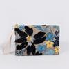 High-end sequined woven dinner bag New embroidery clutch bag Summer niche straw woven bag Fashion women's envelope bag