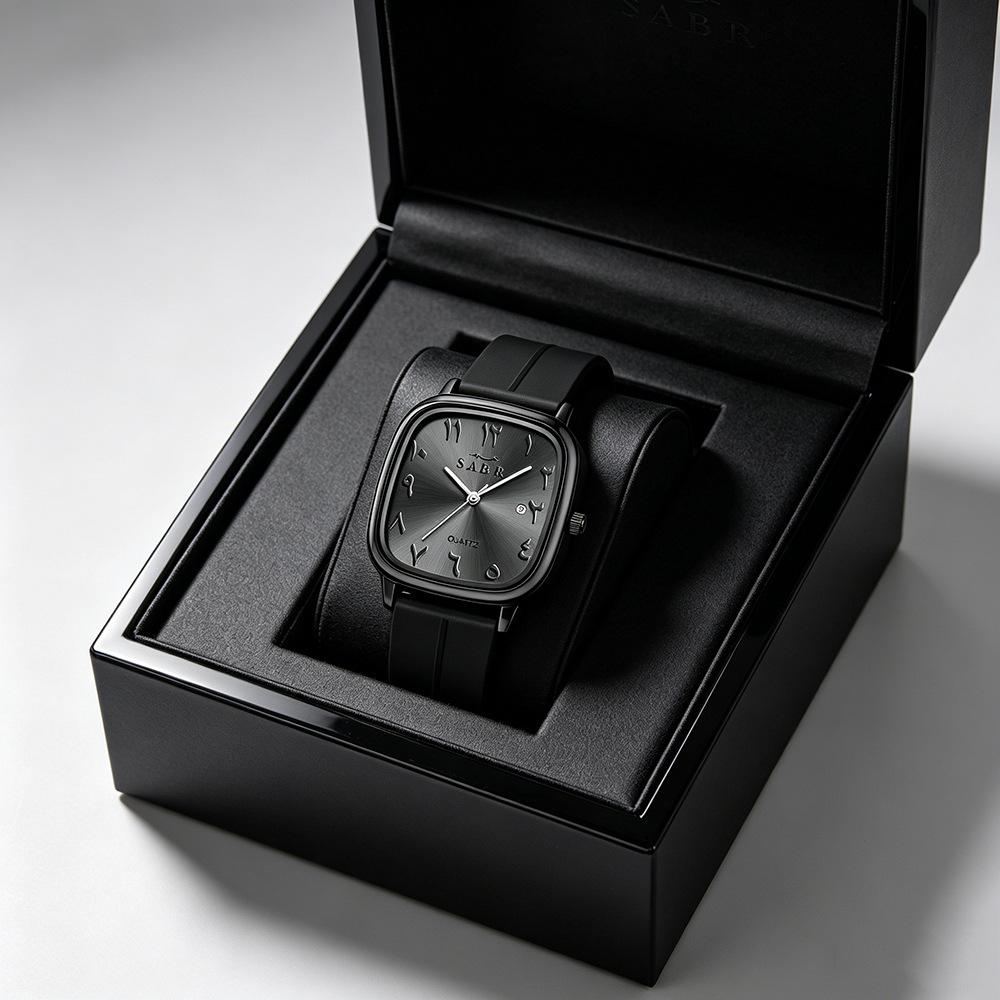 Style Fashion Versatile Small Square Men's Watch Magnetic Strap Quartz Movement Watch