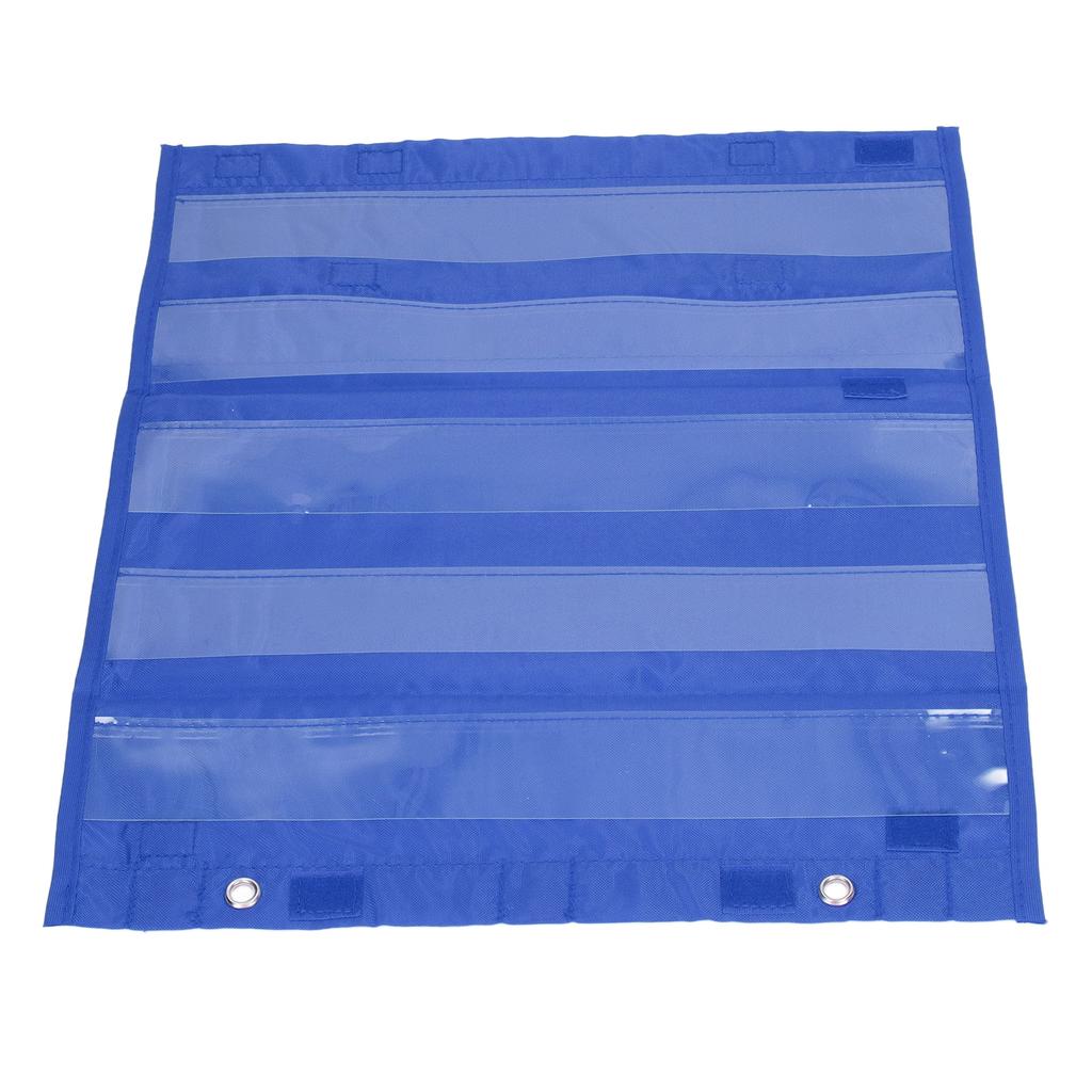 Tabella a Tasche Magnetica per Studenti 5 File Tasche Trasparenti Tabella a Tasche per Orario per Attività Domestiche e Scolastiche Blu