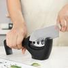 1pc Black 3 Stages Type Quick Sharpening Tool Knife Sharpener Handheld Multi Function With Non Slip Base Kitchen Knives