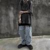 Pánske tričká Letné Streetwear High Street Gothic Skull Tričko Voľné Oversized Tričko s krátkym rukávom Tmavé Anime Pánske Y2k Top