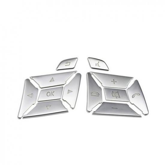Car Console Steering Wheel Panel Switch Sticker For Mercedes Benz A B C E Class