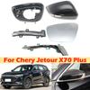 DinCh For Chery Jetour X70 Plus Side Rear View Mirror Cover Rearview Mirror Lid Shell Turn Signal Lens Glass Base