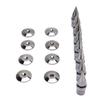 8Pcs Speaker Spike Pad Set Copper Height Adjustable Turntable Speaker Shock Absorption Feet Set for 