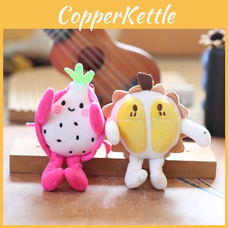 Plüsch Drachenfrucht Schlüsselanhänger mit superweichem Kurzplüsch für Kinder und Sammler