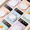 60 Sheets Cute Cartoon Sticky Notes – Colorful Kawaii Memo Pad, Ins-Style Stationery with Posted Tabs for School & Daily Message