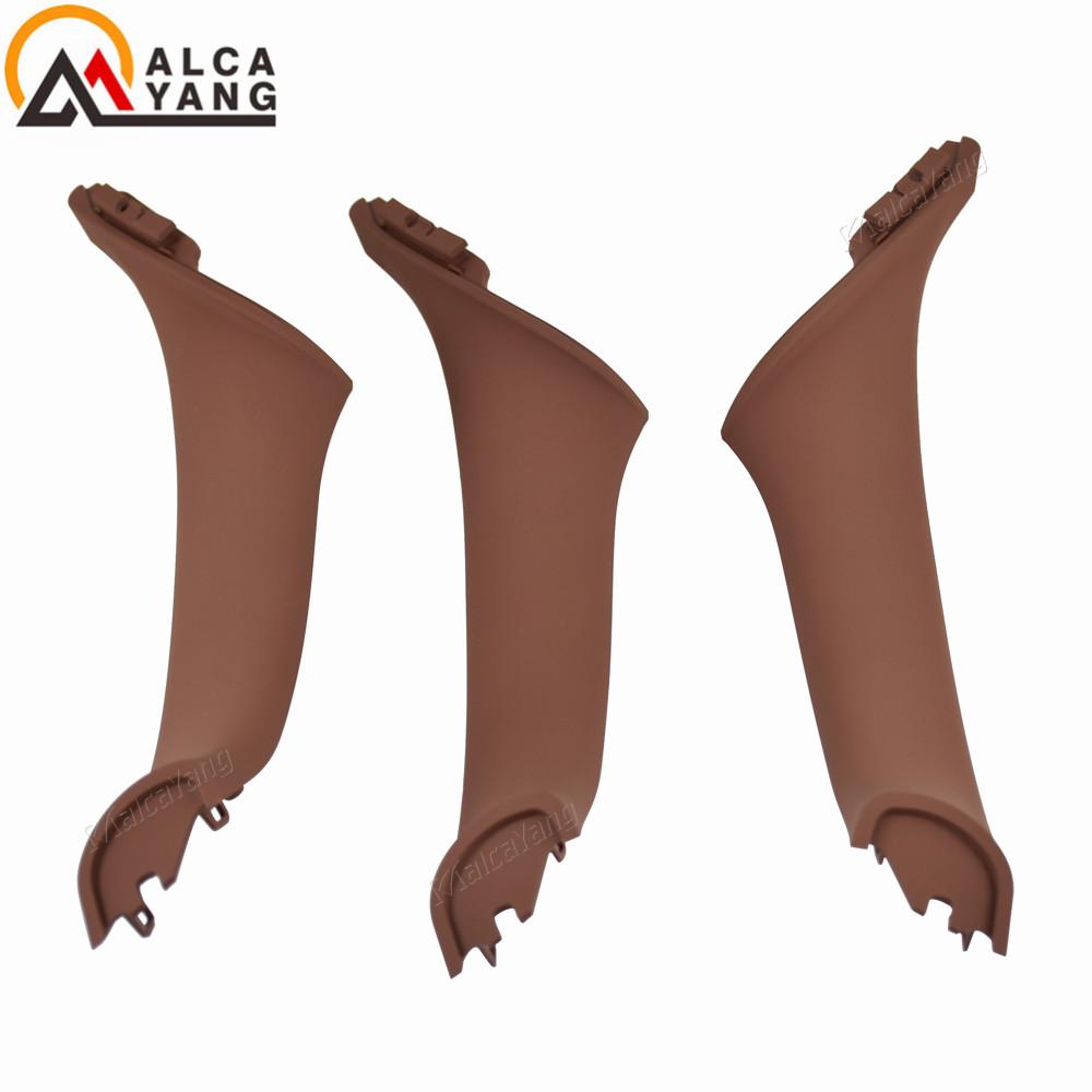 4/7PCS Set Rechtslenker RHD Für BMW 5 series F10 F11 520 525 Rot Wein grau Auto Innen Tür Griff Inneren Panel Pull