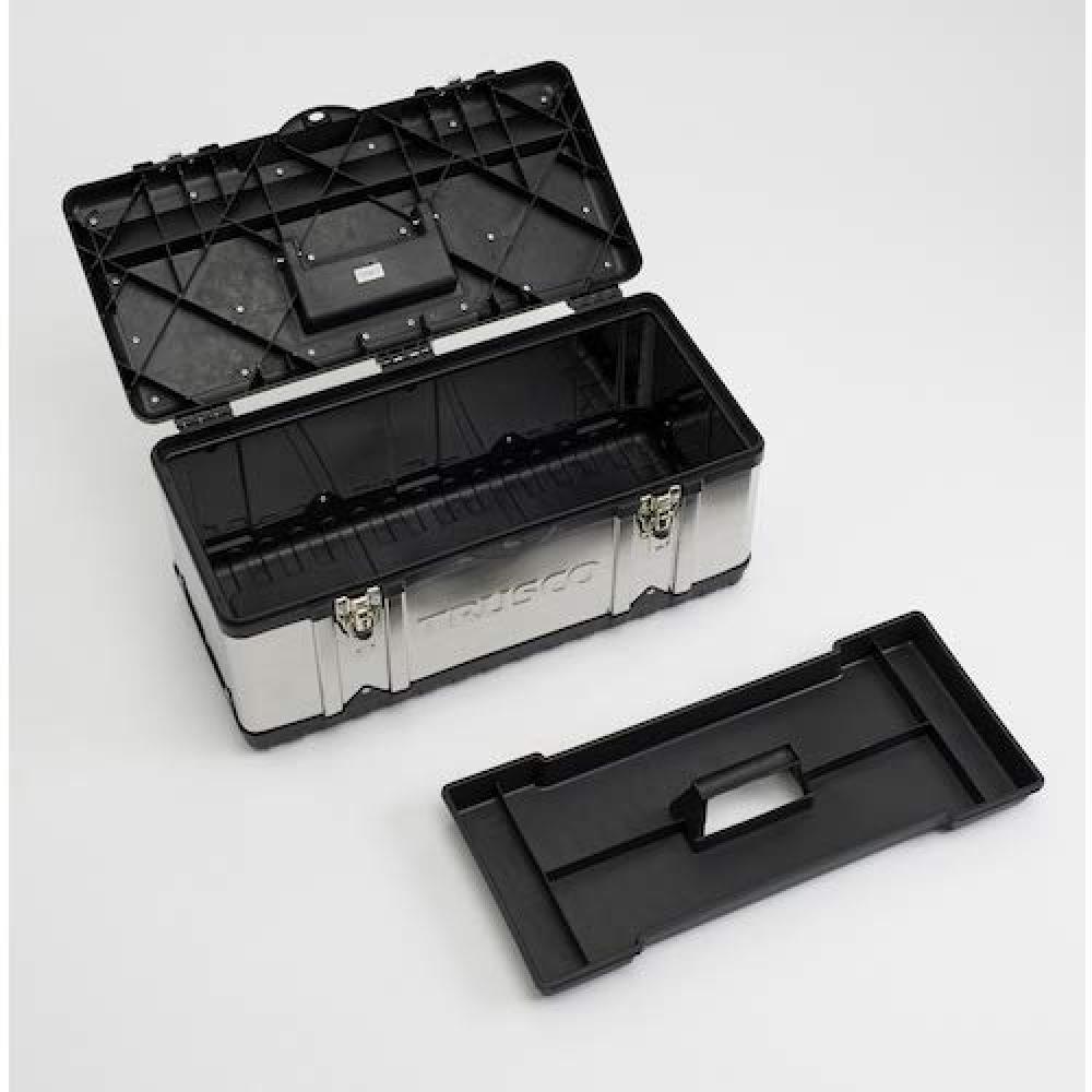 TRUSCO Verktøykasse i rustfritt stål L Størrelse TSUS-3024L