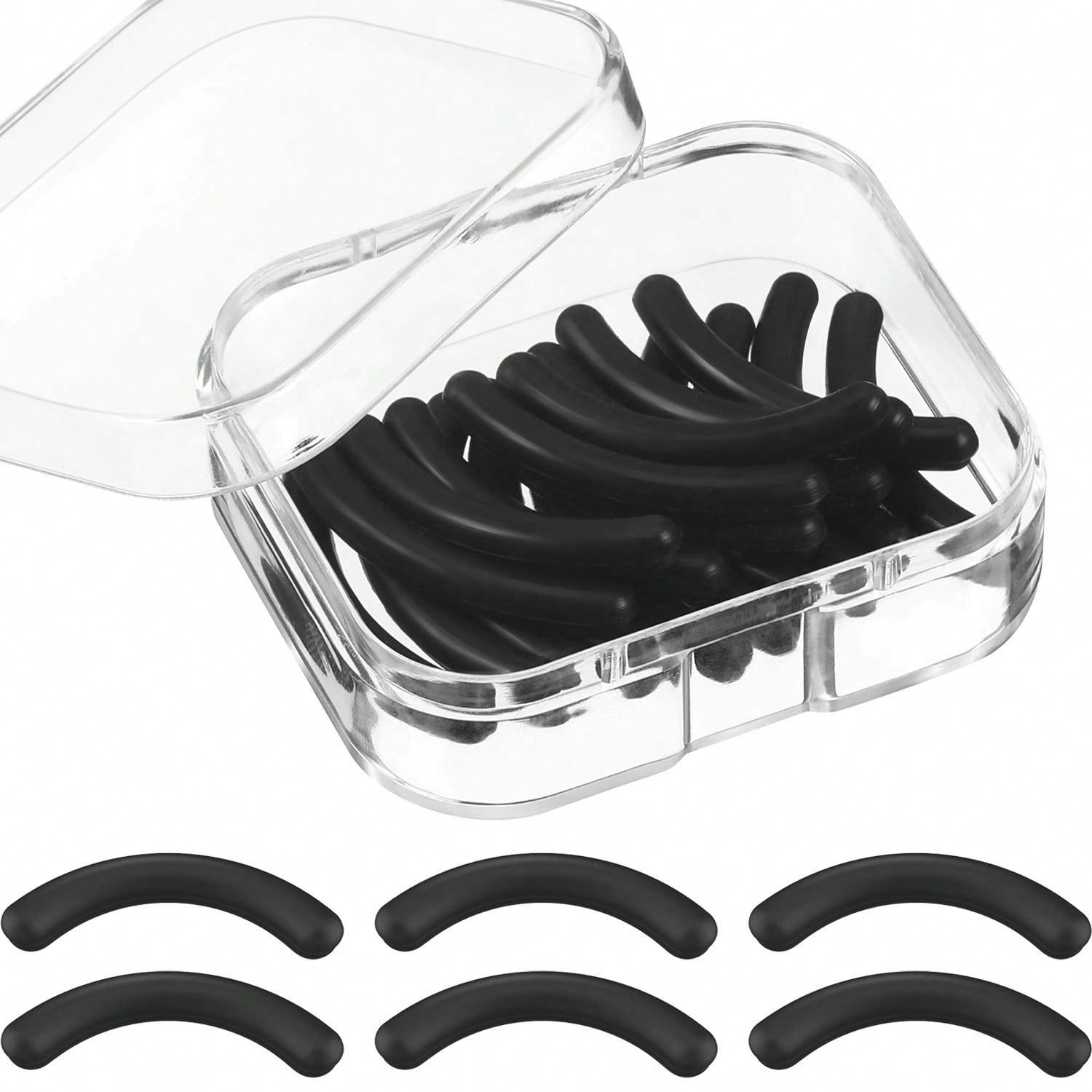 

30pcs Eyelash Curler Replacement Silicone Rubber Pads, Suitable For Universal Eyelash Curlers чёрный