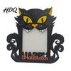 Halloween Bilderrahmen Holz Foto Rahmen Kürbis Geist Katze Ausschnitt Einweihungsgeschenk für Freunde Halter Beidseitig Feiertags Tischdeko