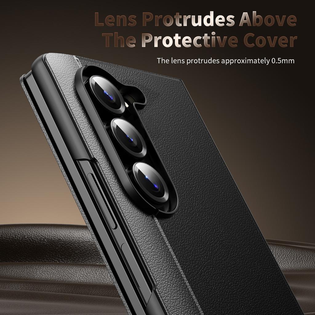For Samsung Galaxy Z Fold5 5G Case Smart View Window Leather Phone Cover