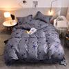 Cow Stripe Comforter Cover With Pillowcases Bedding Warm Comfortable Double Single ,Pillowcase Duvet Cover Sets Polyester