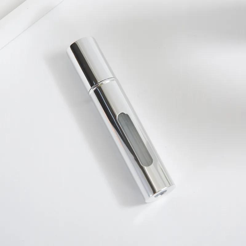 5/10ml Lahvička s rozprašovačem na parfém Mini Přenosná Plnitelná Hliníková Lahvička s Atomizérem Nádobka Plnění Parfému Cestovní Kosmetický Nástroj