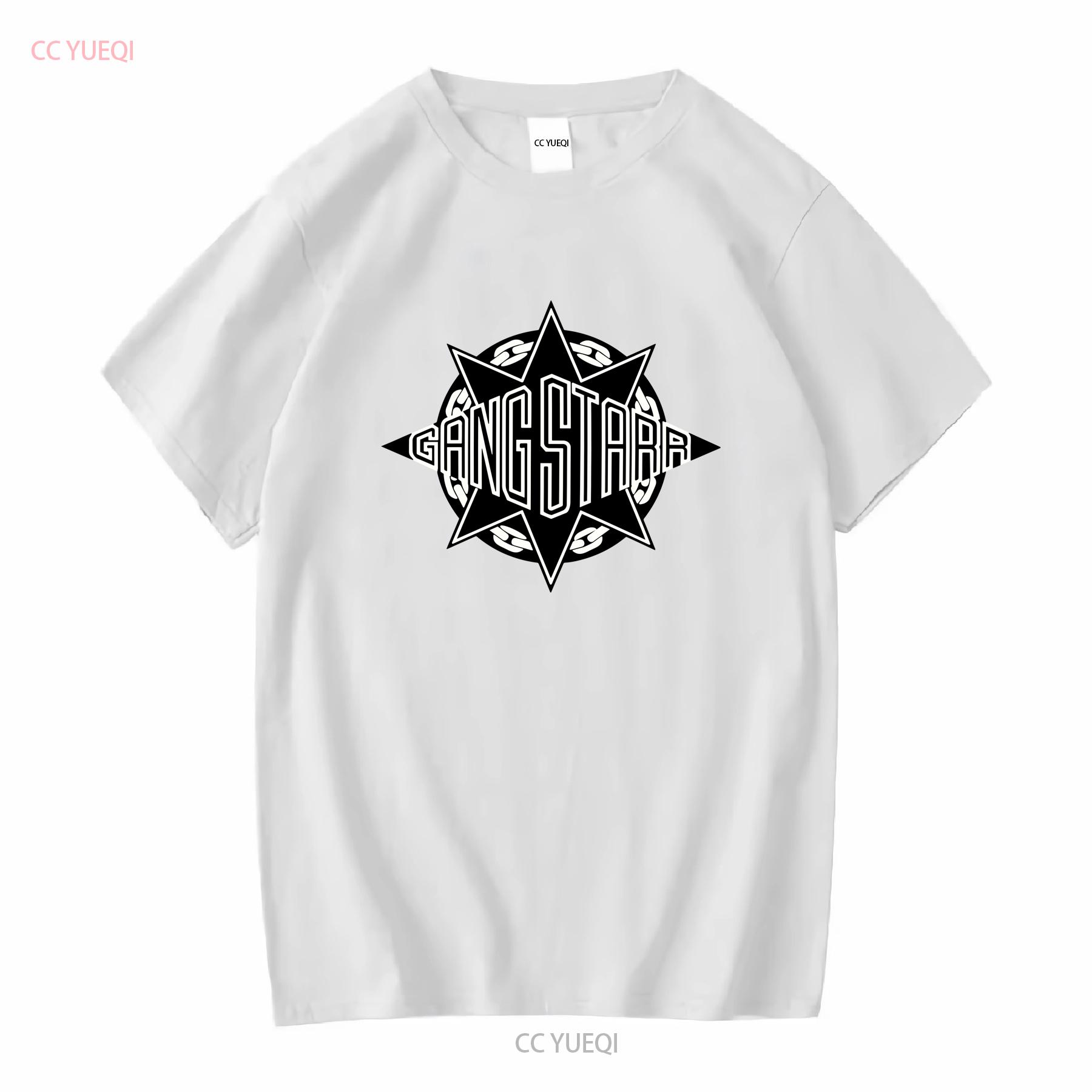 

Gangstarr Logo T shirt 1990 Hip Hop tee long or short sleeves vintage Washed Stretched designer clothes Unisex homme streetwear S