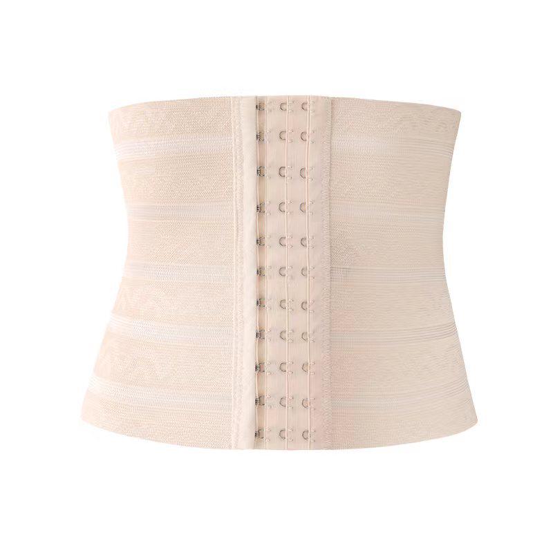 

Women s Elastic Abdominal Binder with Adjustable Three, Six, or Eleven Buckle Fit for Tummy Control and Body Sculpting 3XL [150-170 cm]