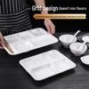 Maidekai A5 Food-Grade Melamine 4-Compartment Serving Tray