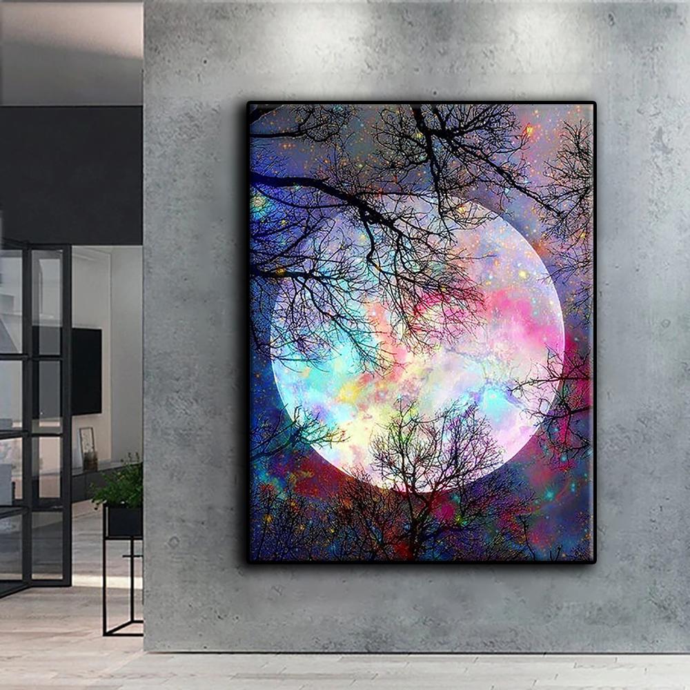 5D DIY Diamant Malerei Kreuzstich Vollmond Diamant Stickerei Mosaik Wand Kunst Home Dekoration