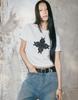 ADLIELOS Women'S Crosstail Crop T-Shirt [White]