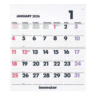 Innovator 2026 Wall 31396006 Calendar, Large,