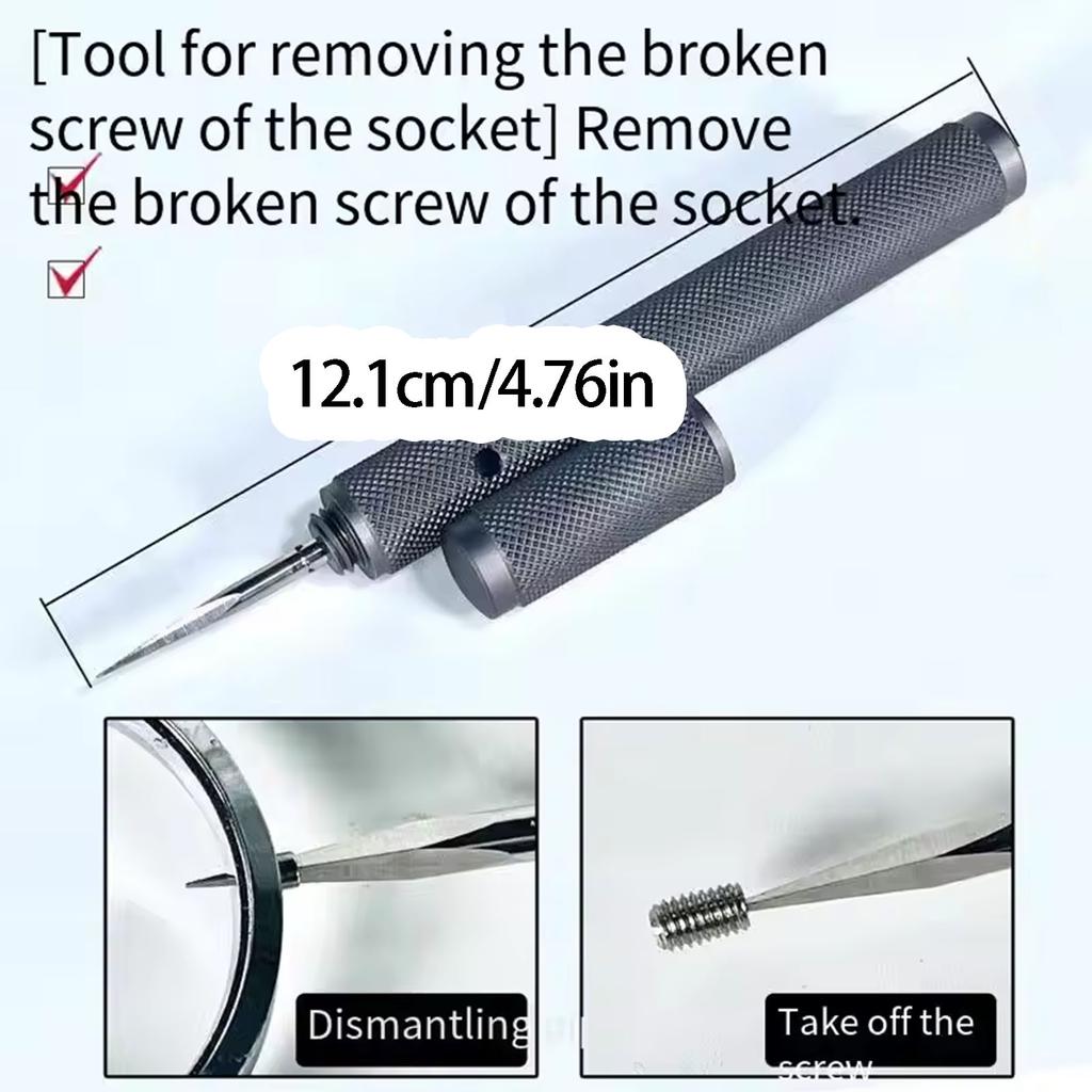 Complete Watch Maintenance Repair Tool Set For Removing Stuck Screws And Stem With Comfortable Grip