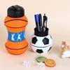 Climbing Buckle Silicone Collapsible Water Bottle 550ml Capacity Portable Water Cup  Picnic