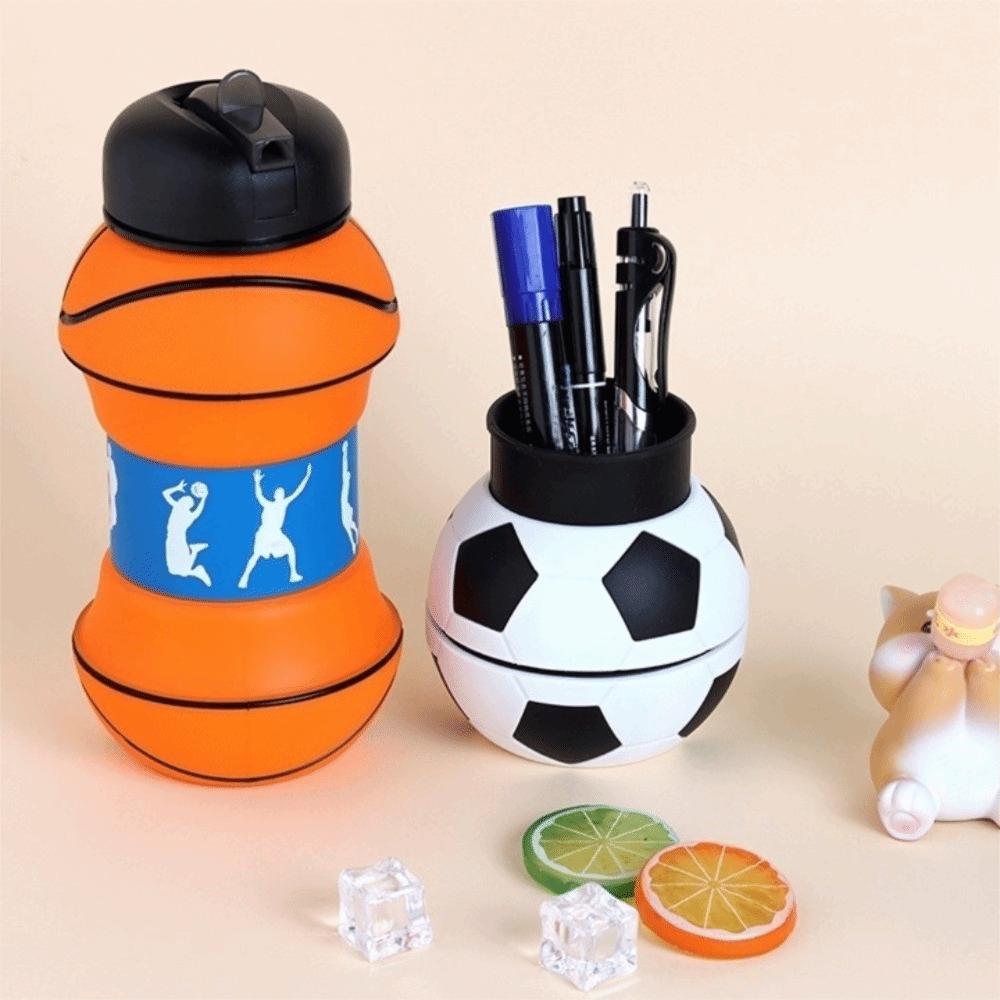 Climbing Buckle Silicone Collapsible Water Bottle 550ml Capacity Portable Water Cup  Picnic
