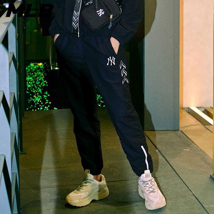 New MLB Sports Pants Unisex Black 31WPU9111-50L