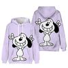 Snoopy cartoon women's sweatshirt, fashionable streetwear hoodie gift, Snoopy cartoon streetwear sweatshirt hoodie