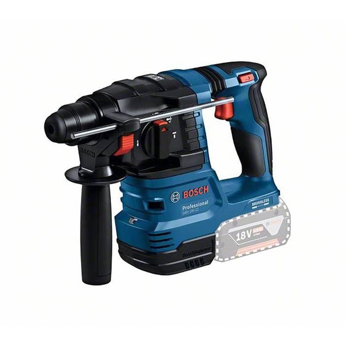 Bosch professional gbh 18v-22 sds-plus-marteau perforateur sans fil 18 v sans batterie, sans chargeur, + mallette