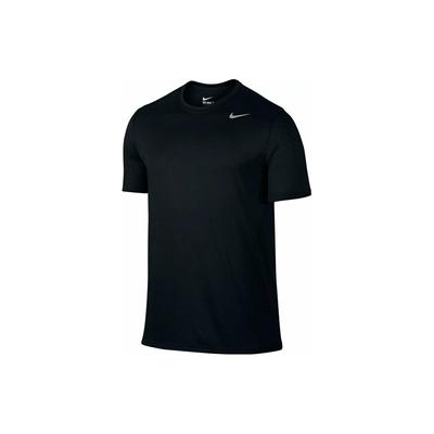 Solid Color Crew Neck Logo Short Sleeve T-Shirt Men Tops Black 718833-010