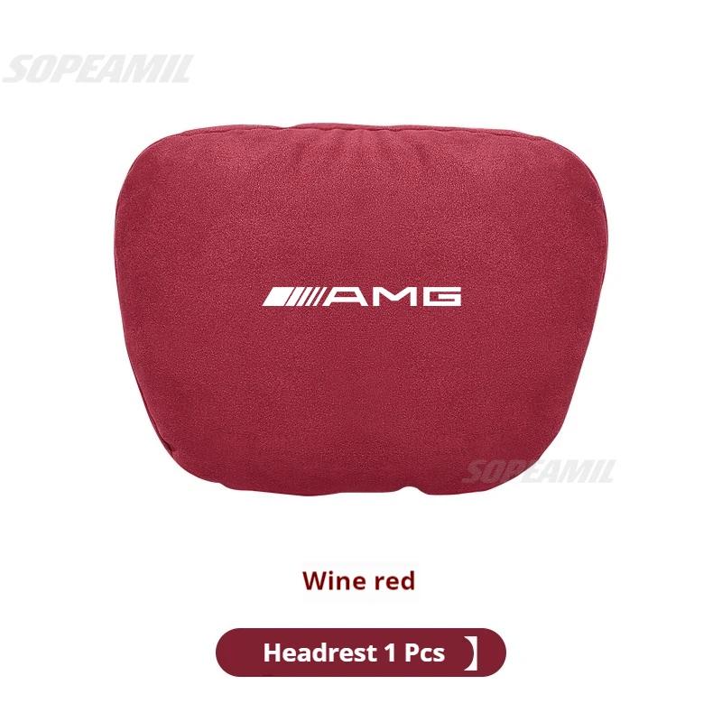 Mercedes Benz A B C E S Class AMG GLB GLC GLE CLA CLS SLC GLS A45 C43 Car Headrest Neck Support Lumbar Rest Cushion Neck Pillow ZO1