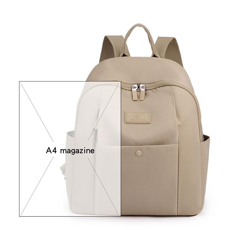 Backpack Women's Multi-layer Portable Backpack Trend Anti-splashing Nylon Bag Travel Travel Large Capacity Bag